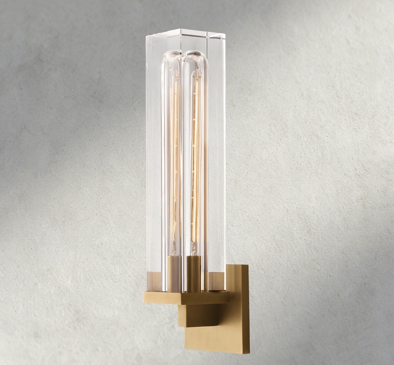 Brass Savile Rectangular Sconce