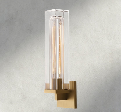Brass Savile Rectangular Sconce