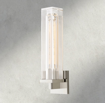 Nickle Savile Rectangular Sconce