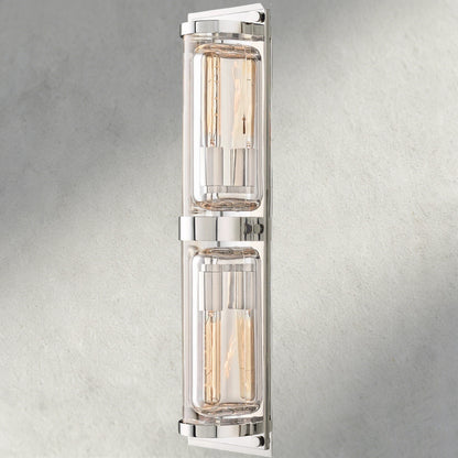 Nickle Savile Round Linear Sconce