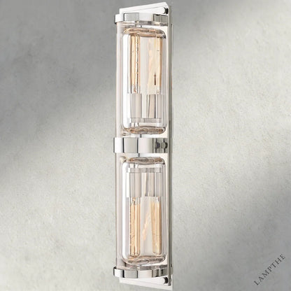 Nickle Savile Round Linear Sconce