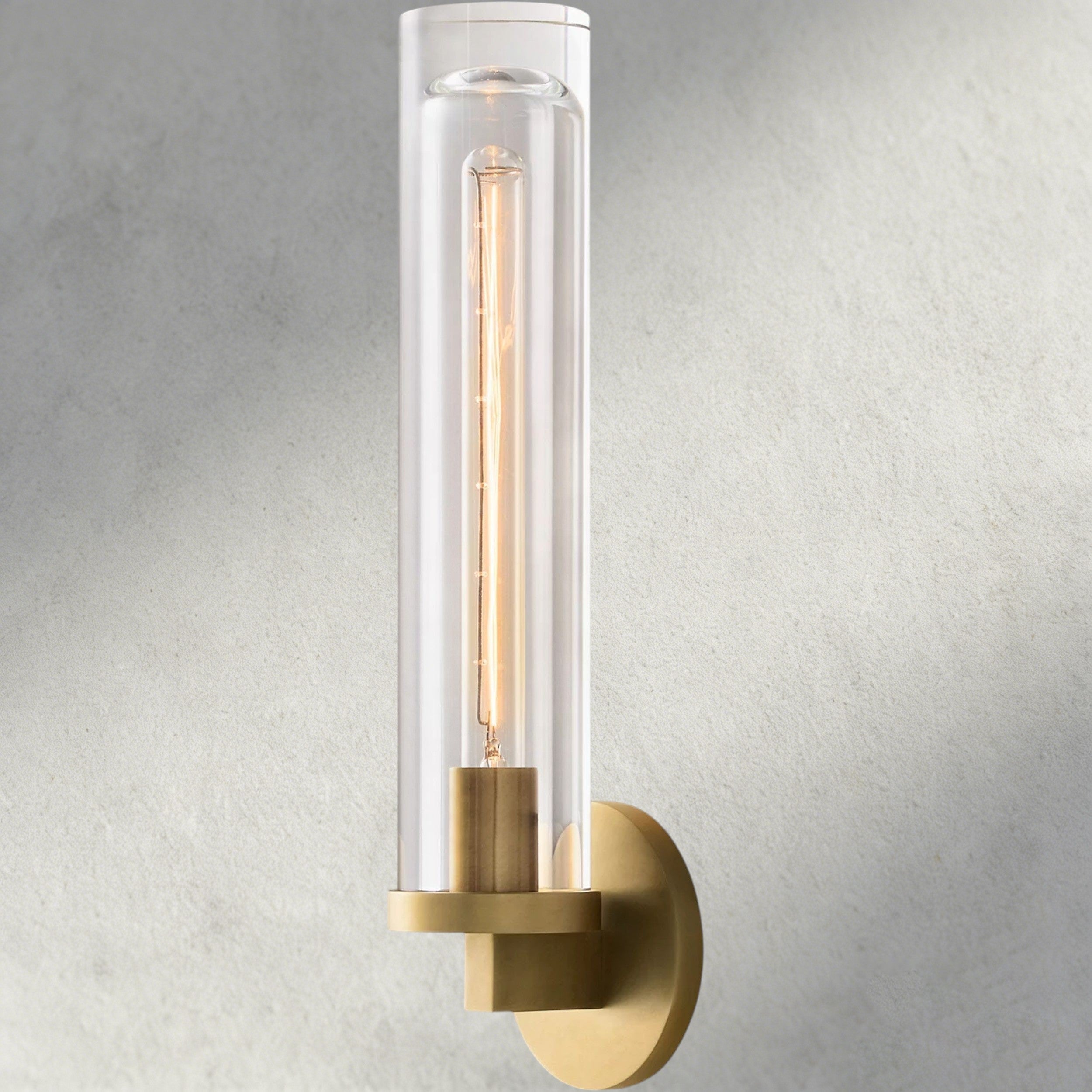 Brass Savile Round Sconce