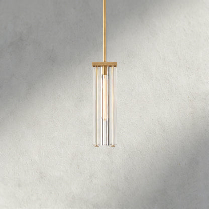 Brass Savile Square Pendant