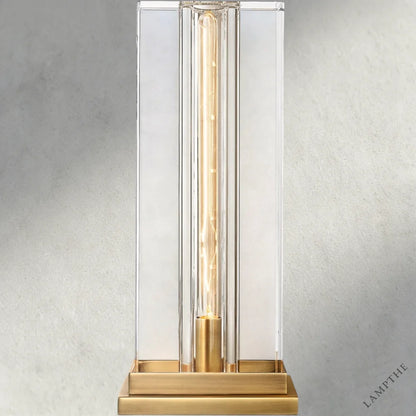Brass Savile Square Table Lamp