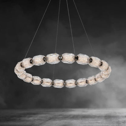 Brass / 20 Light-25"w Seduction Crystal Pendant