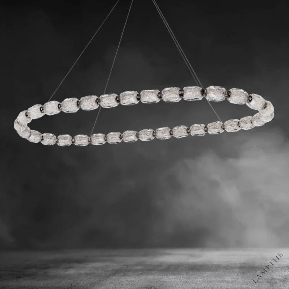 Brass / 32 Light-46"w Seduction Crystal Pendant