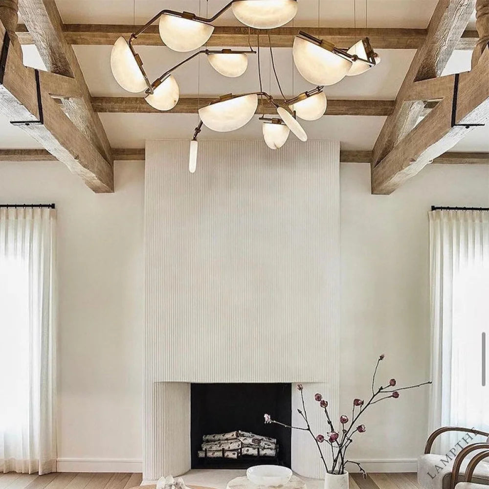 Kevin Selena Alabaster Chandelier, Luxury Modern Chandelier for Living Room Chandelier Kevinstudiolives