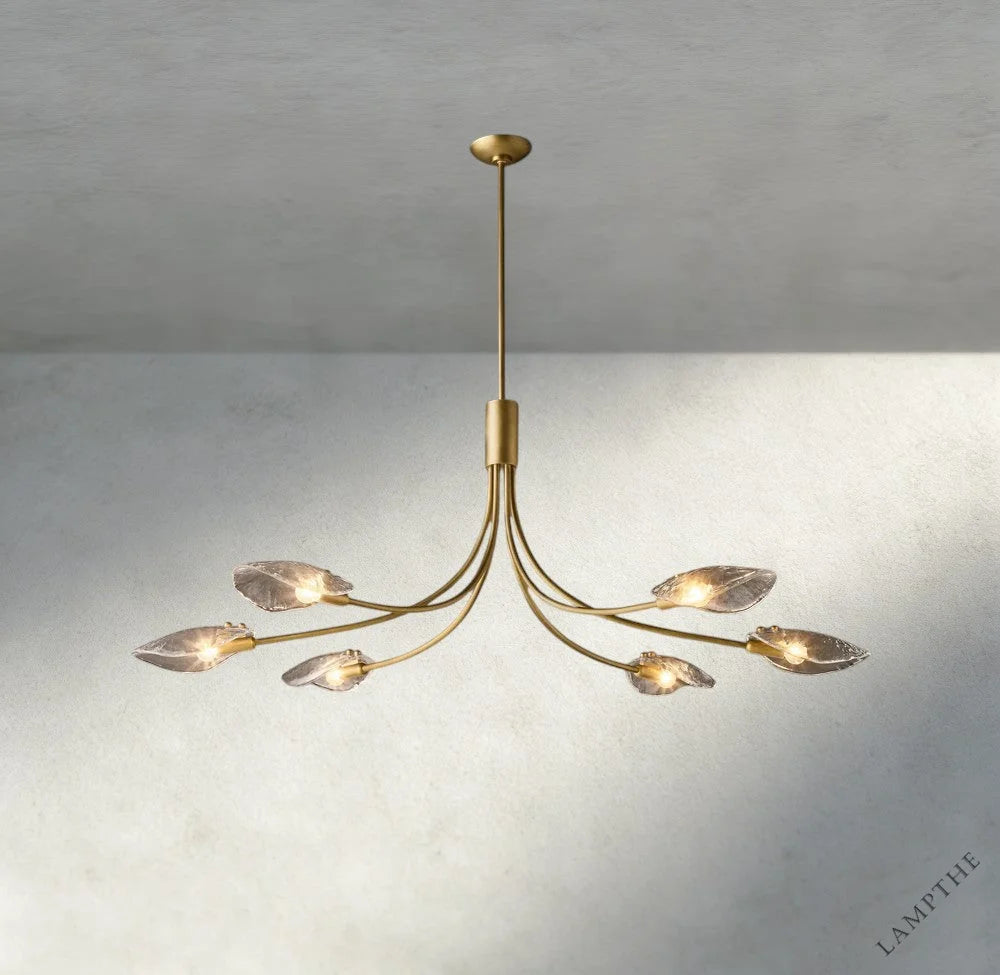 Shell Clear Glass Chandelier