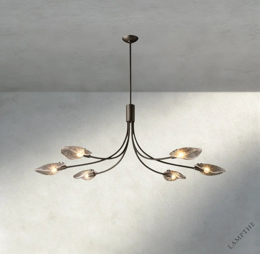 Shell Clear Glass Chandelier