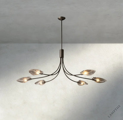 Shell Clear Glass Chandelier