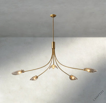 Shell Clear Glass Chandelier