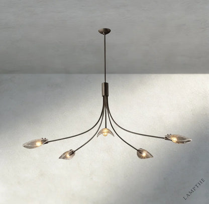 Shell Clear Glass Chandelier
