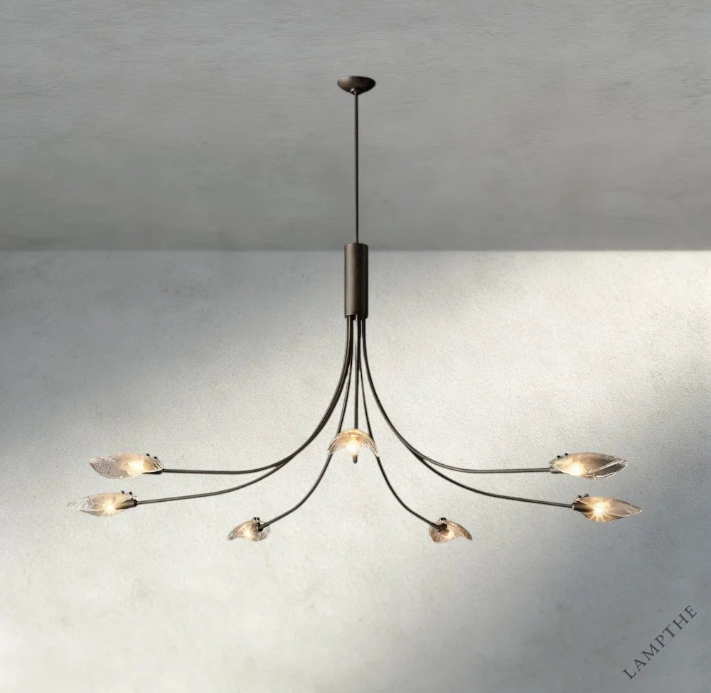 Shell Clear Glass Chandelier