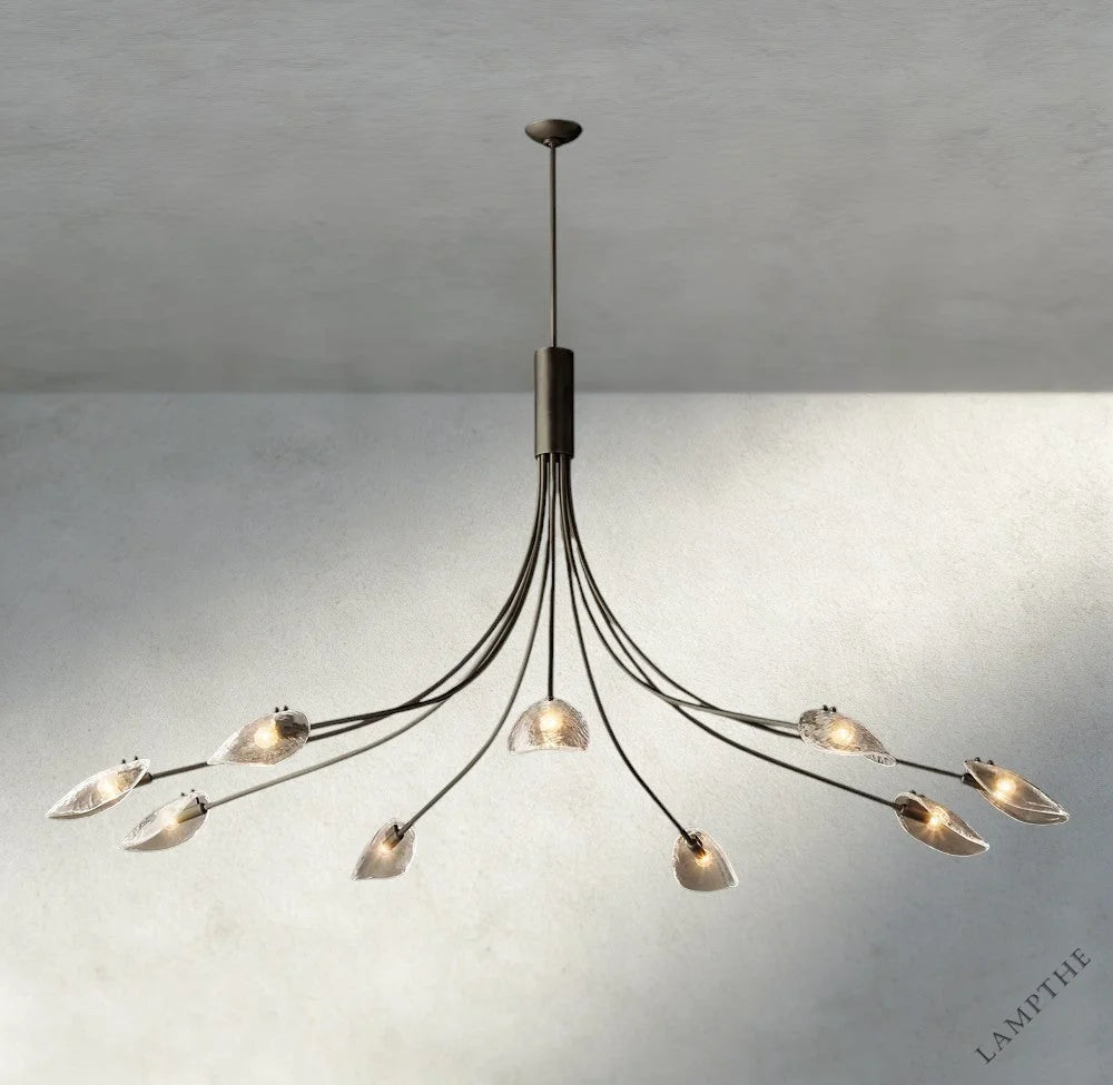 Shell Clear Glass Chandelier