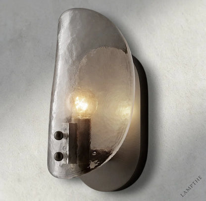 Shell Clear Glass Sconce