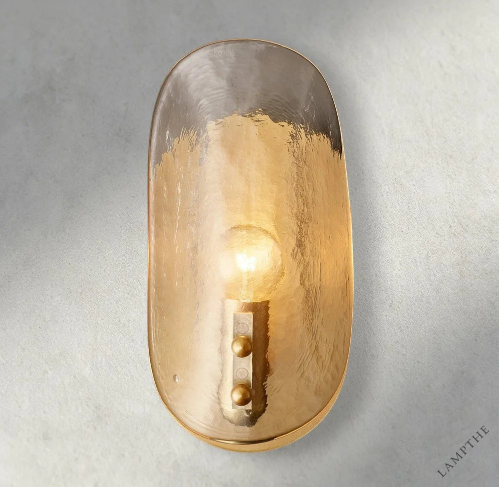 Shell Clear Glass Sconce