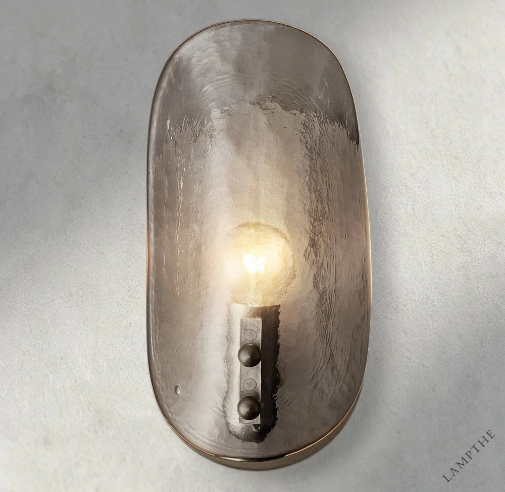 Shell Clear Glass Sconce