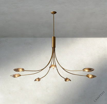 Shell Smoke Glass Chandelier