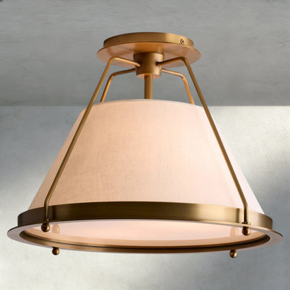 15" / Brass Shelton Flush Mount 15", 21"