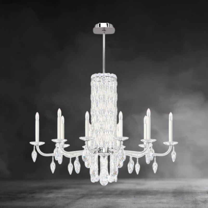 White / Crystal Heritage Crystal Siena 10 lights Crystal Chandelier 40"
