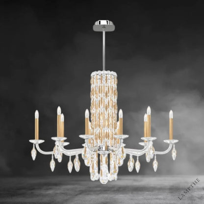 Heirloom Gold / Crystal Heritage Crystal Siena 10 lights Crystal Chandelier 40"
