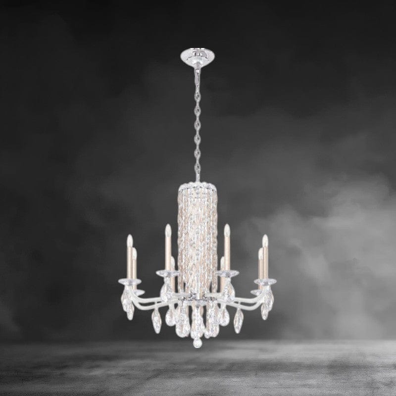 Siena 8-light crystal chandelier30"