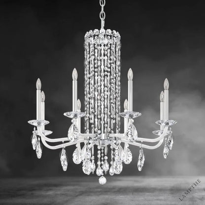 Siena 8-light crystal chandelier30"