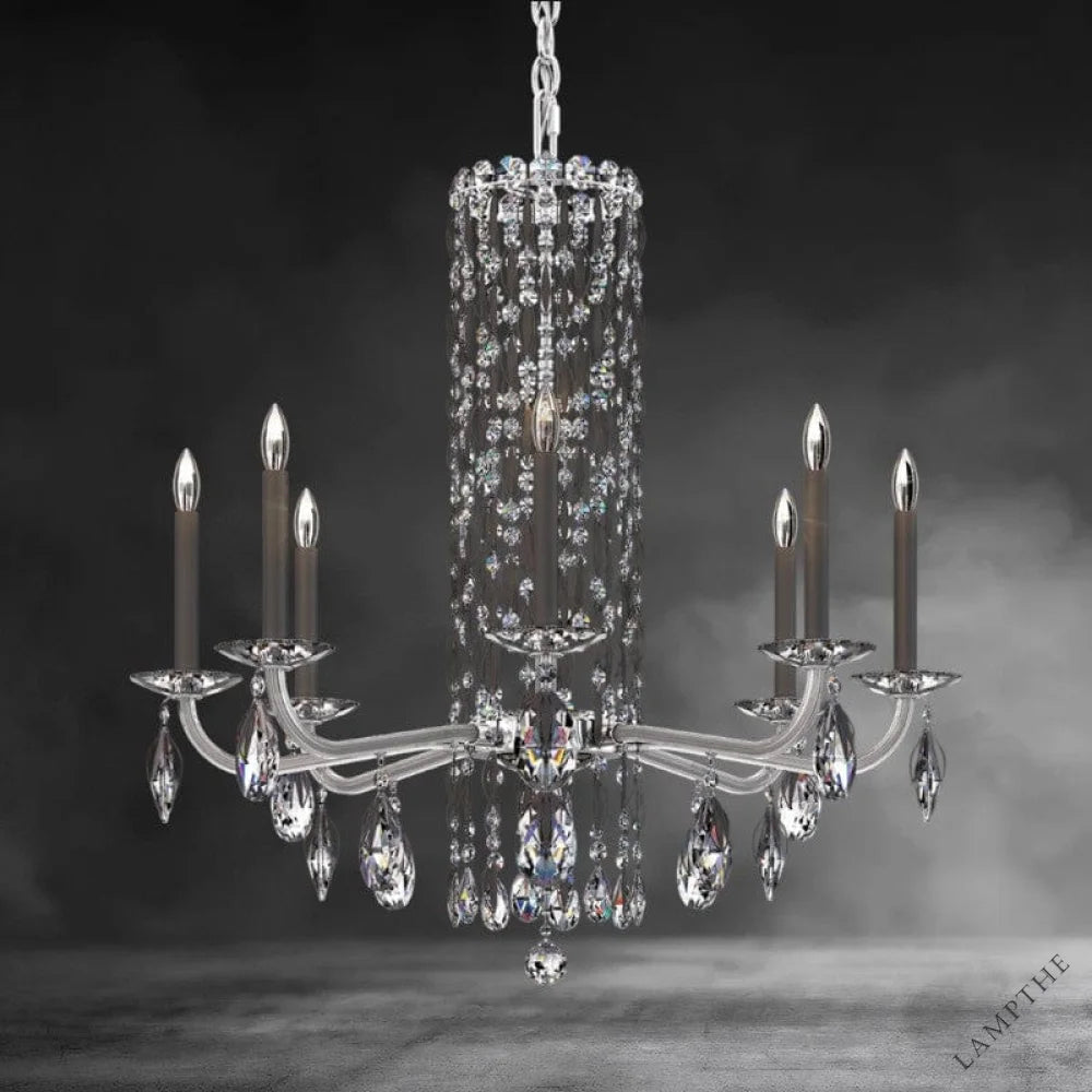 Siena 8-light crystal chandelier30"