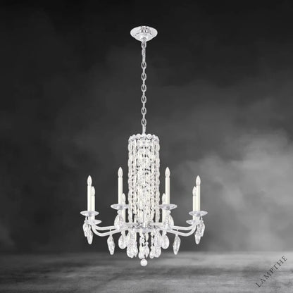 White / Crystal Heritage Crystal Siena 8-light crystal chandelier30"