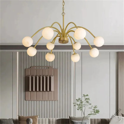 Alabaster Radial Chandelier - jchandelier