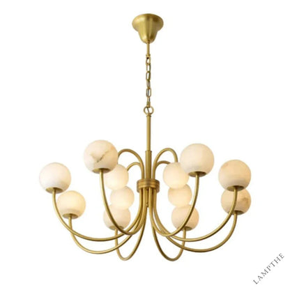 Alabaster Radial Chandelier - jchandelier