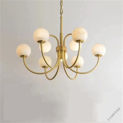Alabaster Radial Chandelier - jchandelier