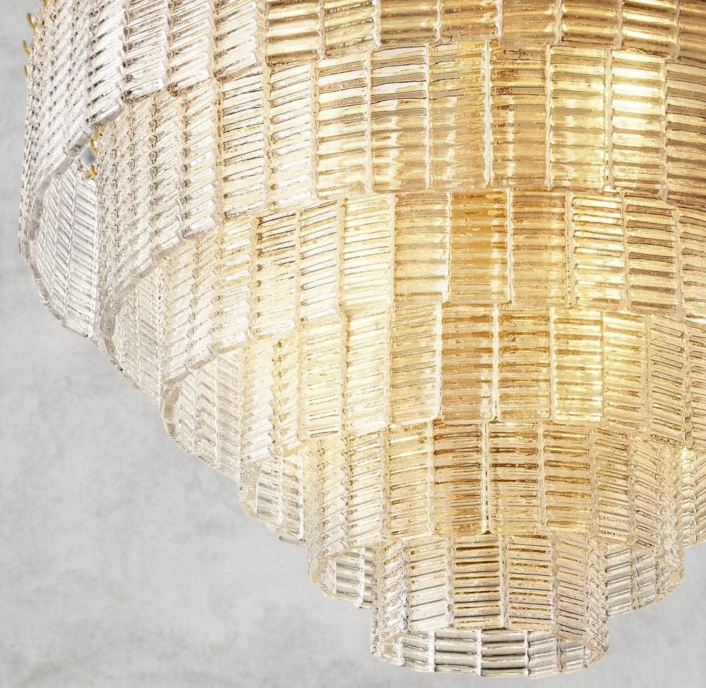 Sirene Clear Glass Round Chandelier 41", 52", 65"