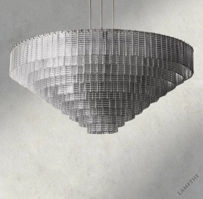 Sirene Clear Glass Round Chandelier 41", 52", 65"