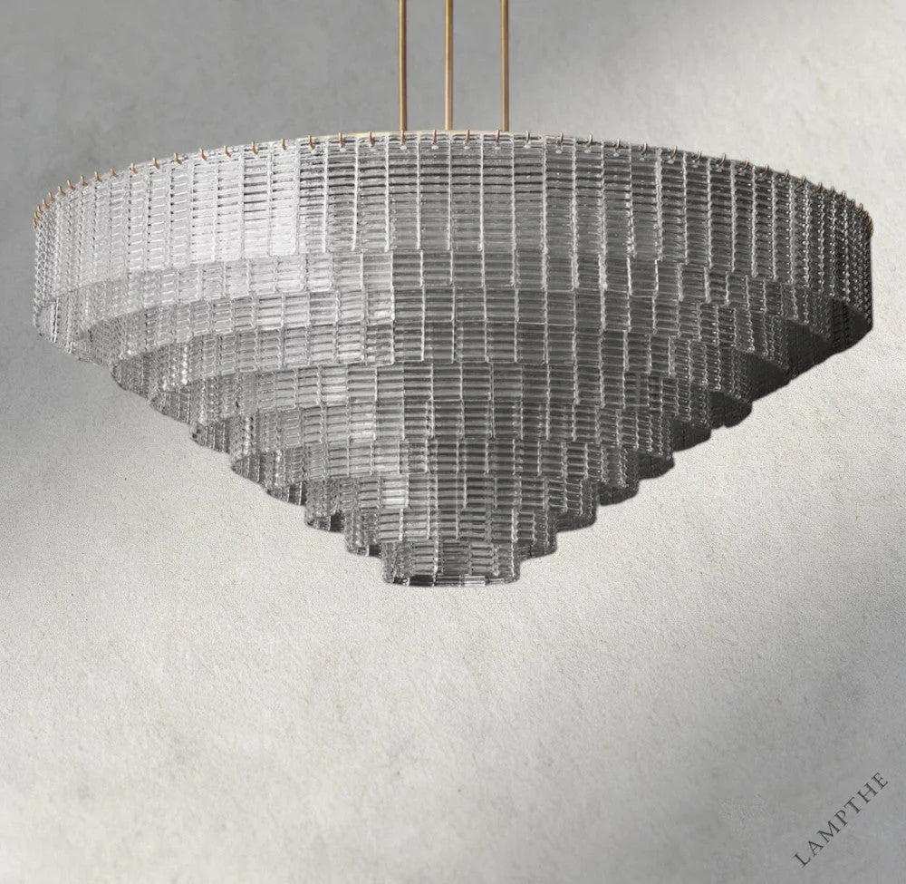 Sirene Clear Glass Round Chandelier 41", 52", 65"