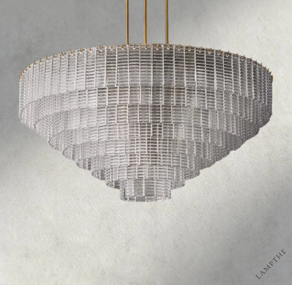 Sirene Clear Glass Round Chandelier 41", 52", 65"