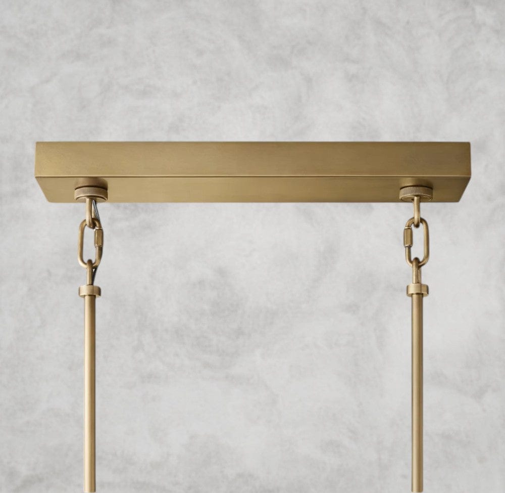 Sirene Smoke Glass Rectangular Chandelier 59", 77"