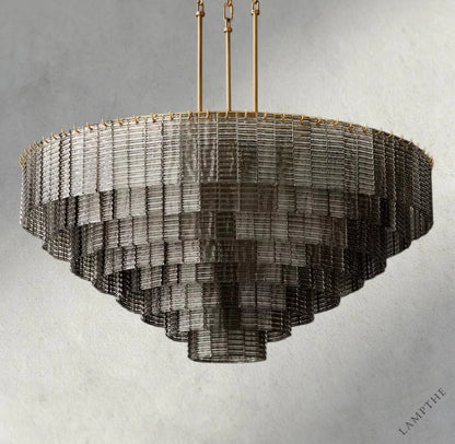 Sirene Smoke Glass Round Chandelier 41", 52", 65"