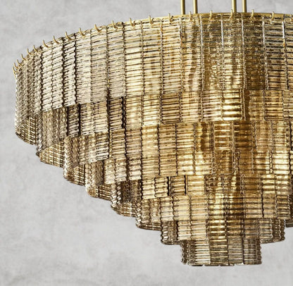 Sirene Smoke Glass Round Chandelier 41", 52", 65"