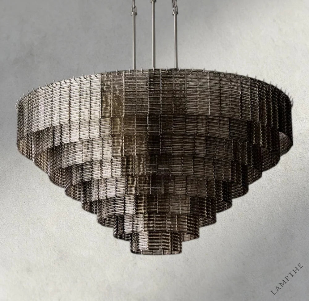 Sirene Smoke Glass Round Chandelier 41", 52", 65"