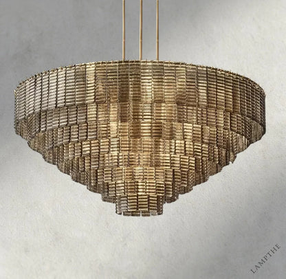 Sirene Smoke Glass Round Chandelier 41", 52", 65"