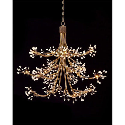 Sixteen-Light Halogen Chandelier