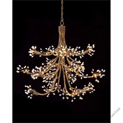 Sixteen-Light Halogen Chandelier