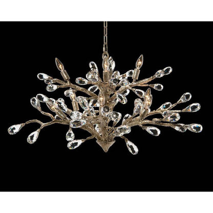 Solirene Budding Crystal Ten-Light Chandelier
