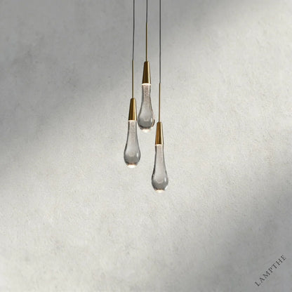 Brass Soltaire Cluster Pendant
