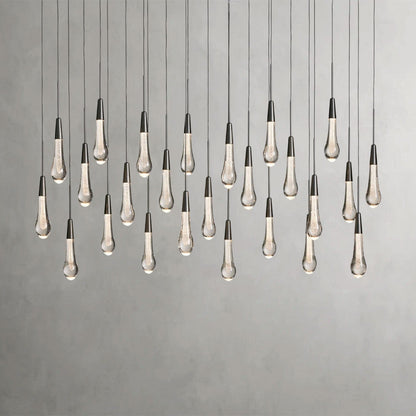 50" / Bronze Soltaire Linear Chandelier 37", 50", 60", 70"