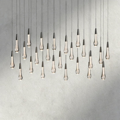 50" / Bronze Soltaire Linear Chandelier 37", 50", 60", 70"