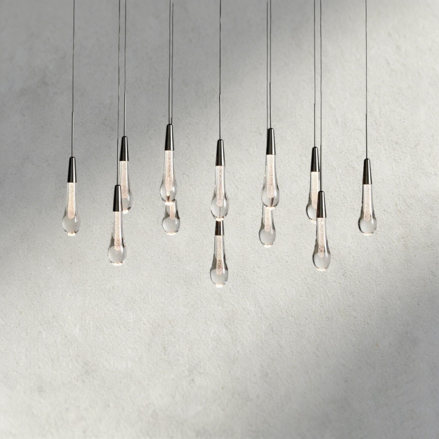 37" / Bronze Soltaire Linear Chandelier 37", 50", 60", 70"