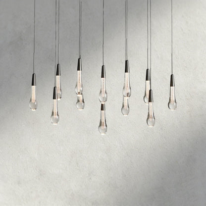 37" / Bronze Soltaire Linear Chandelier 37", 50", 60", 70"