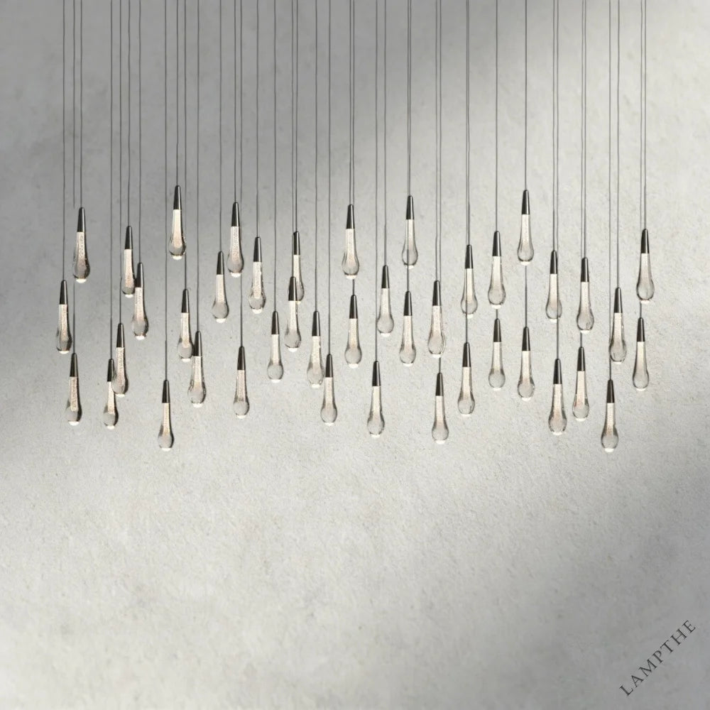 70" / Bronze Soltaire Linear Chandelier 37", 50", 60", 70"